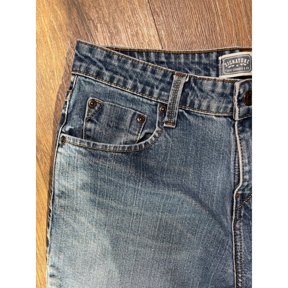 Levi's Jeans Misses Blue Signature Mid Rise Bootcut Tagged‎ 8 - Picture 2 of 9